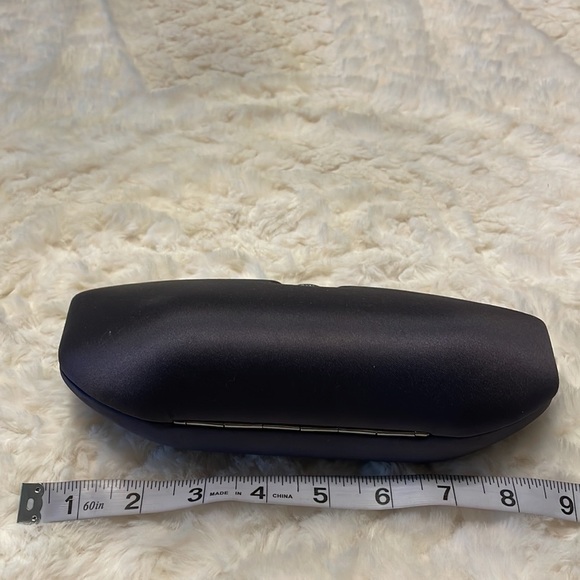 RODO satin Swarovski clutch shell evening bag / chain shoulder strap gunmetal - Picture 7 of 14